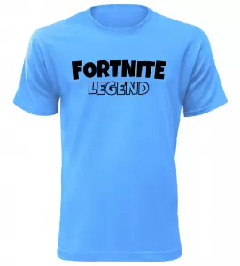 Herní tričko Fortnite Legend azurové