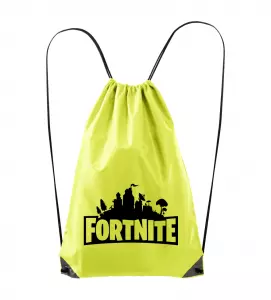 Batoh s potiskem Fortnite žlutý