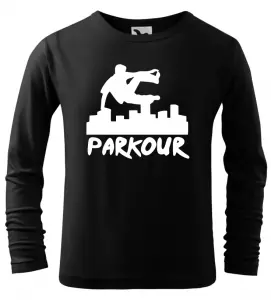 Dětské tričko Parkour originál s dlouhým rukávem černé