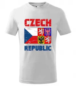 Dětské tričko Czech Republic bílé