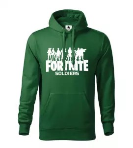 Pánská mikina cape Fortnite Soldiers zelená