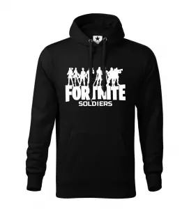 Pánská mikina cape Fortnite Soldiers černá