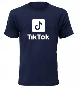 Dětské tričko s motivem Tik Tok navy