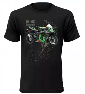 Pánské tričko s motorkou Kawasaki Ninja ZX-10 R černé