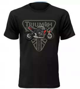 Pánské tričko s motorkou Triumph Trident 660 černé