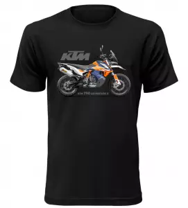 Pánské tričko s motorkou KTM 790 Adventure R černé