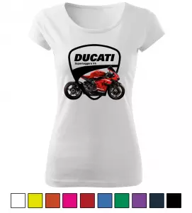 Dámské tričko s motorkou Ducati Superleggera V4