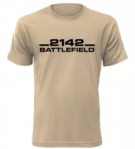 Herní tričko Battlefield 2142 pískové