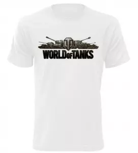 Herní tričko World of Tanks game bílé