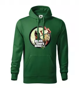 Pánská mikina pro hráče GTA 5 zelená