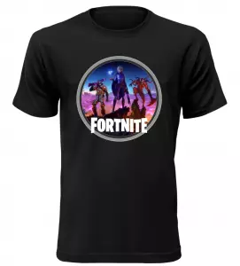 Tričko pro hráče Fortnite Ring černé