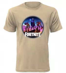 Tričko pro hráče Fortnite Ring pískové