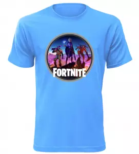 Tričko pro hráče Fortnite Ring azurové