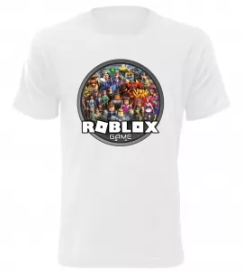 Pánské a dětské tričko Roblox game bílé