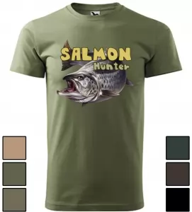 Rybářské tričko Salmon hunter