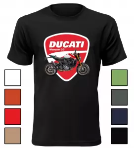 Pánské tričko s motorkou Ducati Monster 30°