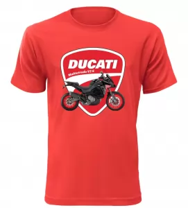 Pánské tričko Ducati Multistrada V2 S červené