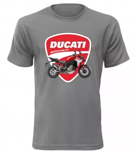 Pánské tričko Ducati Multistrada V4 šedé