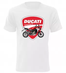 Pánské tričko Ducati Multistrada V4 bílé