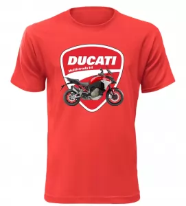 Pánské tričko Ducati Multistrada V4 červené