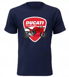 Pánské tričko s motorkou Ducati SuperSport 950 navy