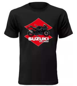 Pánské tričko s motorkou Suzuki GSX-R600 černé