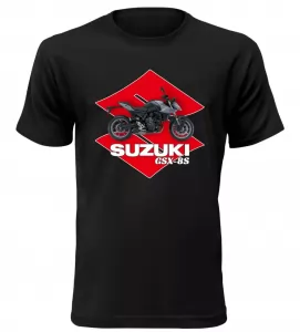 Pánské tričko s motorkou Suzuki GSX-8S černé