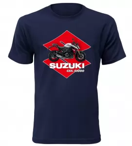 Pánské tričko s motorkou Suzuki GSX-S1000 navy