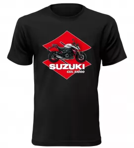 Pánské tričko s motorkou Suzuki GSX-S1000 černé