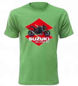 Pánské tričko s motorkou Suzuki GSX-S750Z ABS zelené