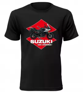 Pánské tričko s motorkou Suzuki GSX-S1000GX+ černé