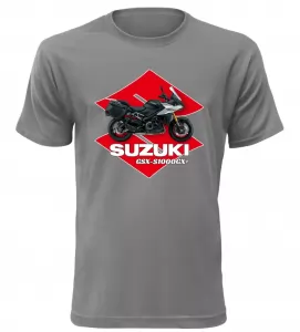 Pánské tričko s motorkou Suzuki GSX-S1000GX+ šedé