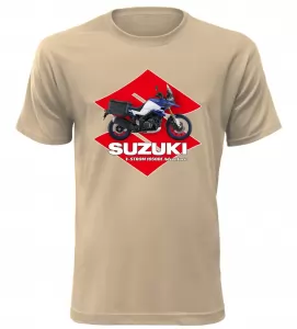 Pánské tričko Suzuki V-Storm 1050DE Adventure pískové