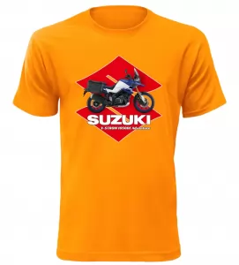 Pánské tričko Suzuki V-Storm 1050DE Adventure oranžové