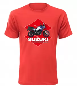 Pánské tričko Suzuki V-Storm 1050DE Adventure červené