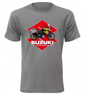 Pánské tričko Suzuki V-Storm 1050XT Adventure šedé