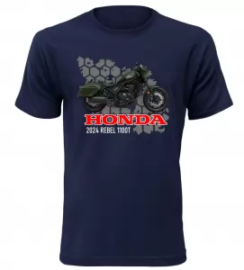 Pánské tričko s motorkou Honda 2024 Rebel 1100T navy 