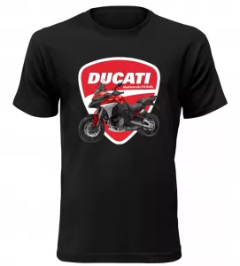 Pánské tričko Ducati Multistrada V4 Rally černé Akce XXL