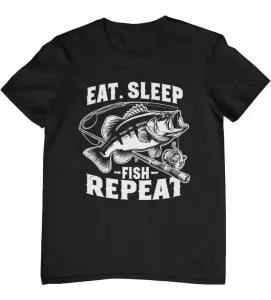 Rybářské tričko Eat Sleep Fish Repeat