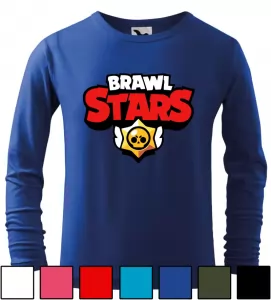 Dětské tričko Brawl Stars logo s dlouhým rukávem