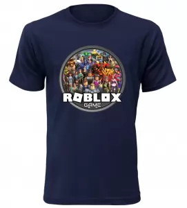 Pánské a dětské tričko Roblox game navy AKCE XS