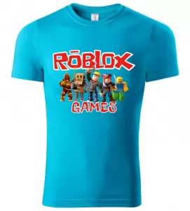 Dětské tričko Roblox Games tyrkysové