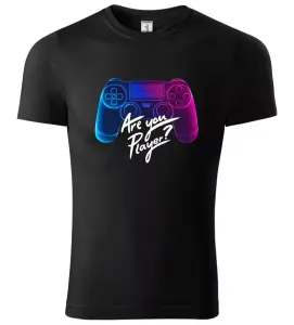 Dětské tričko Are You Player Playstation černé