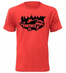 Tričko pro hráče Fortnite FR červené