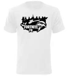 Tričko pro hráče Fortnite FR bílé