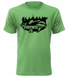 Tričko pro hráče Fortnite FR zelené