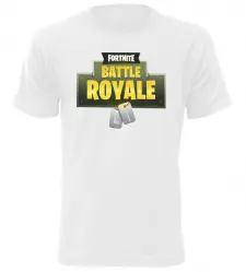 Herní tričko Fortnite Battle Royale bílé