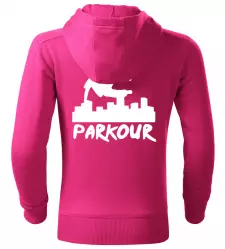 Dětská mikina Parkour originál růžová