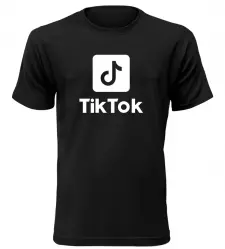 Pánské tričko s motivem Tik Tok černé