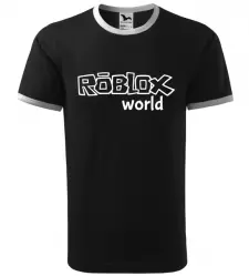 Pánské herní tričko Roblox World černé